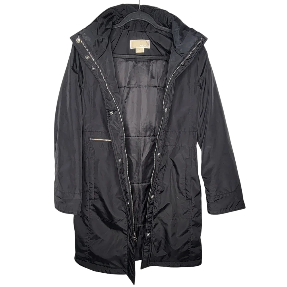 MICHAEL Michael Kors Black Parka Size XS - Picture 2 of 5